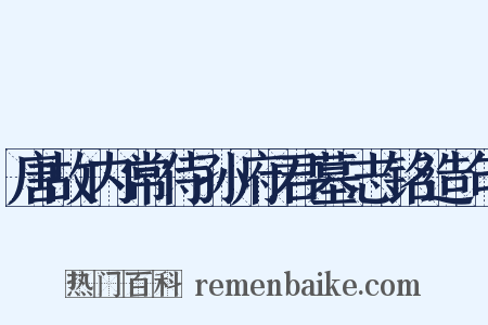 唐故内常侍孙府君墓志铭造句是什么意思的图片